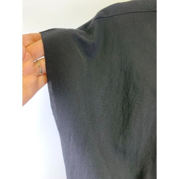 Lili Sidonio Molly Bracken Viscose Dress V-Neck Beaded Black Sleeveless Large - Picture 3 of 12